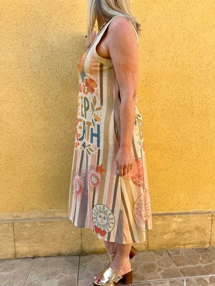 Robe Eva imprimée Deep Breath