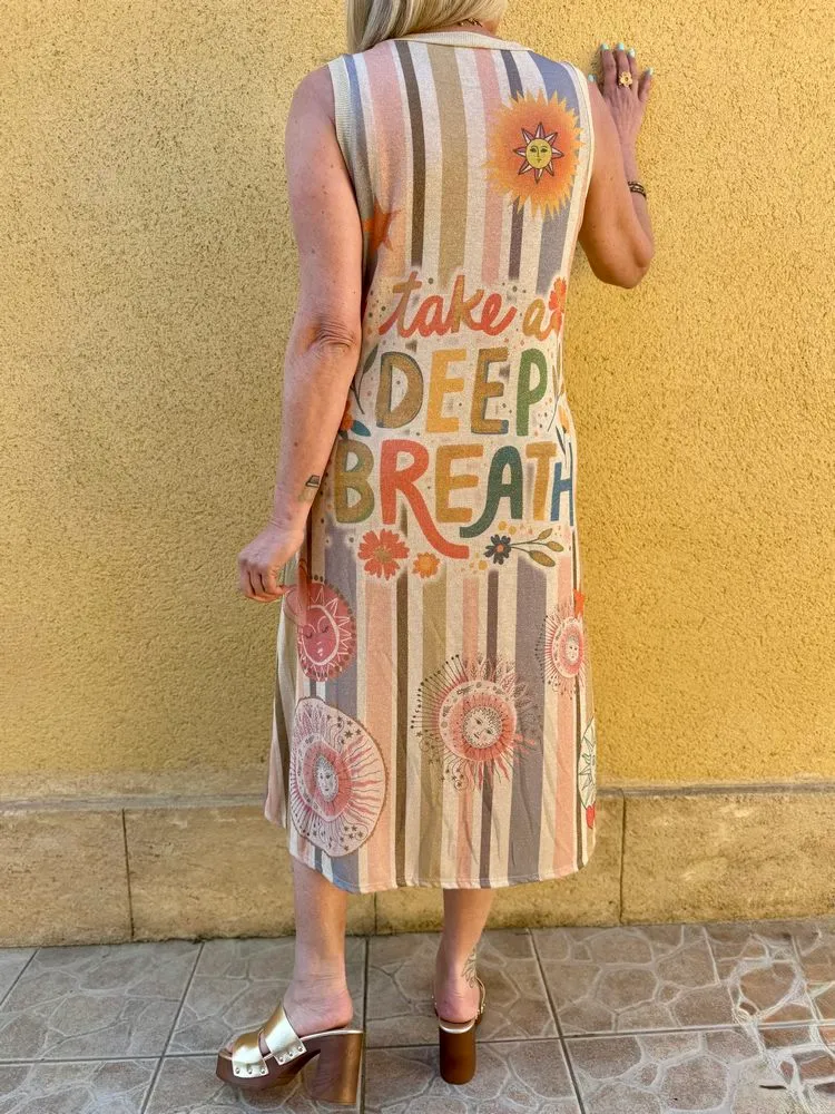 Robe Eva imprimée Deep Breath