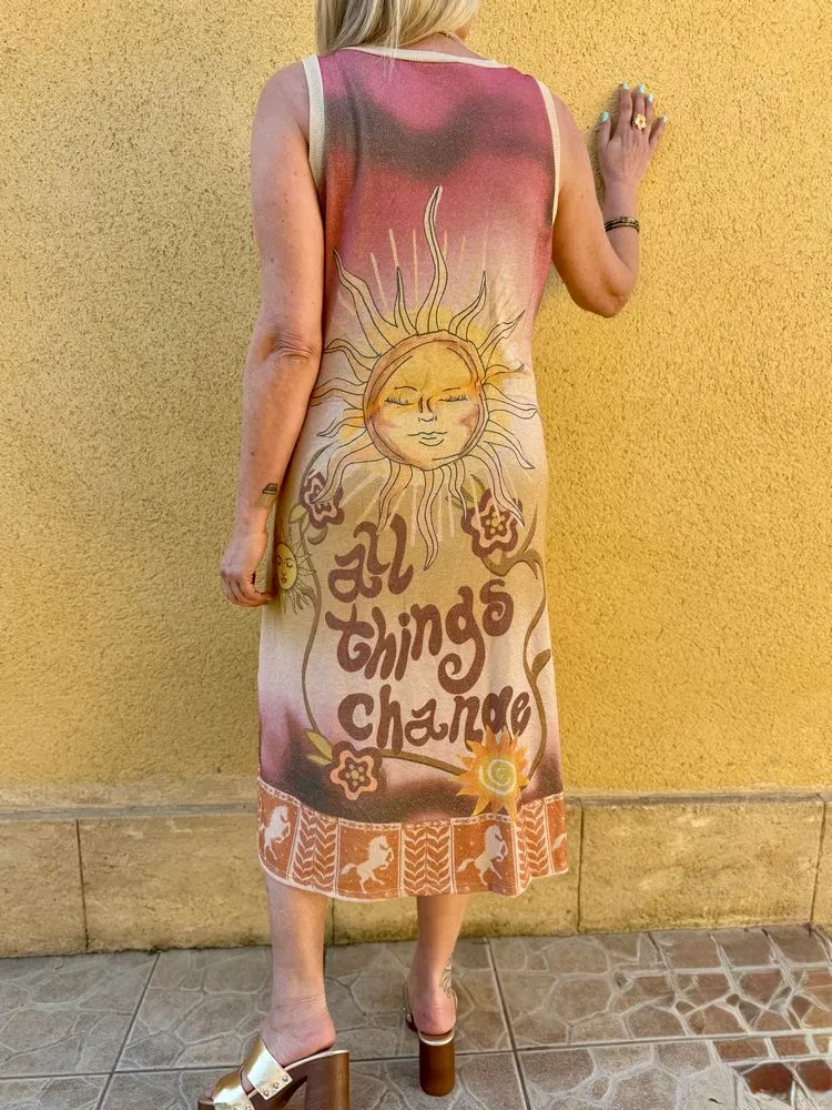 Robe Eva imprimée Soleil