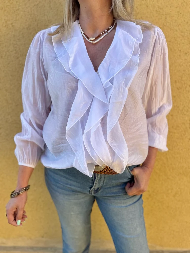 Chemise fluide Elisa blanc