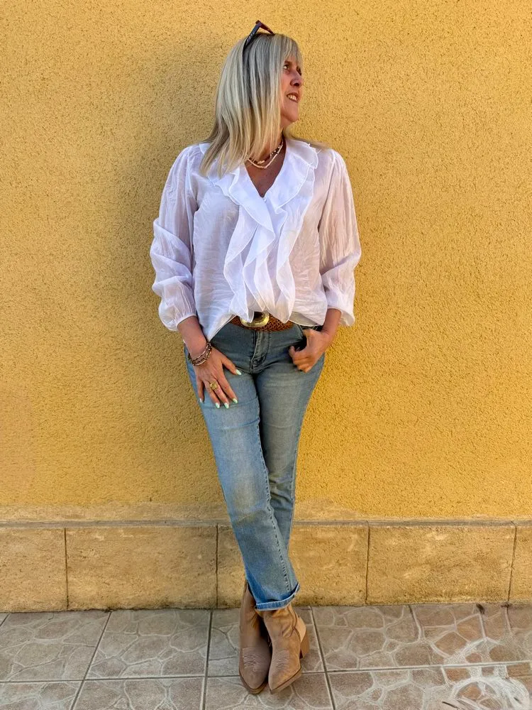 Chemise fluide Elisa blanc
