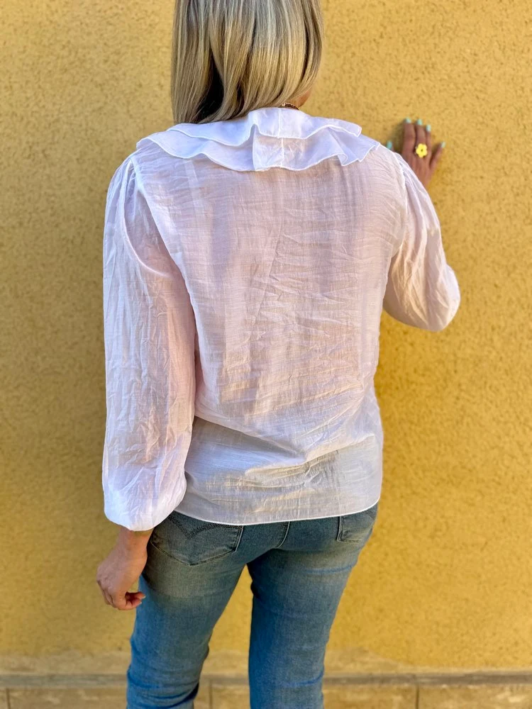 Chemise fluide Elisa blanc