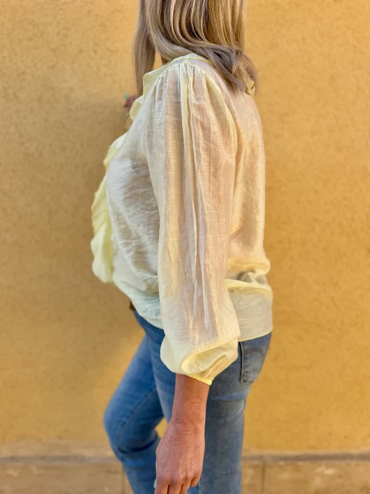 Chemise fluide Elisa jaune