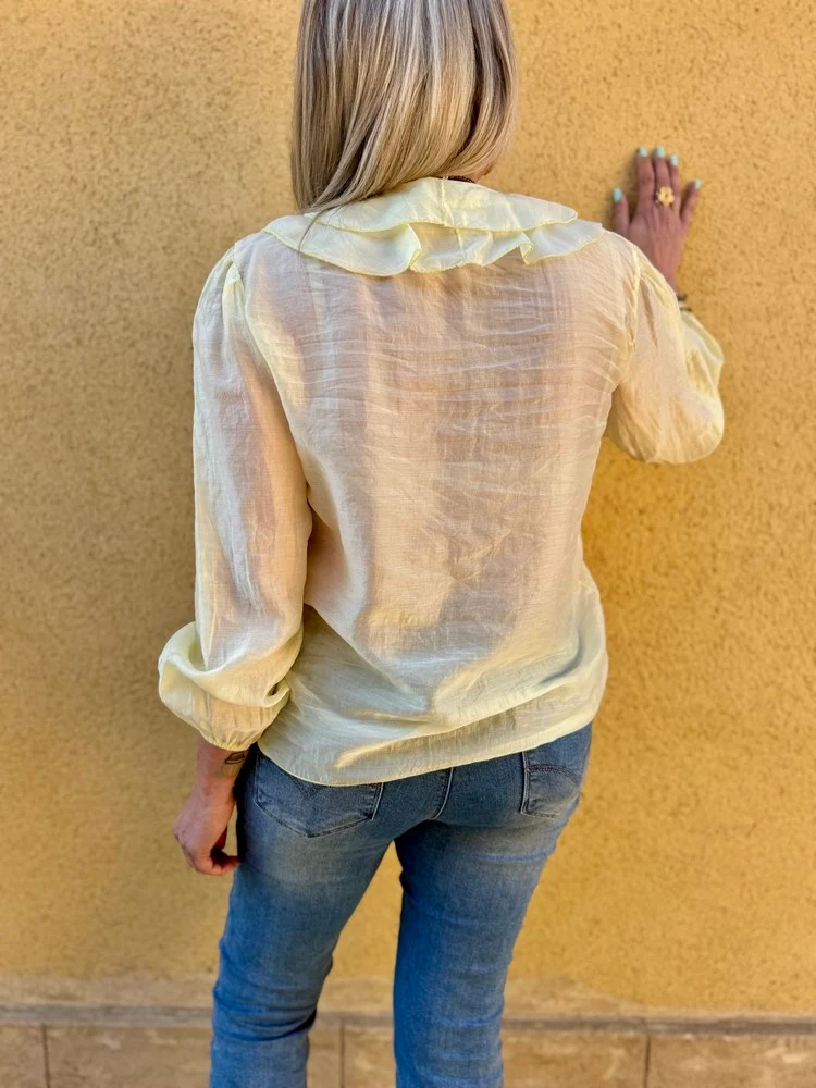 Chemise fluide Elisa jaune