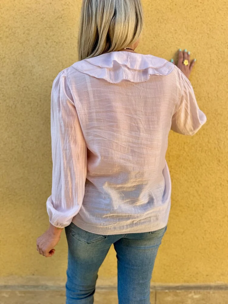 Chemise fluide Elisa rose