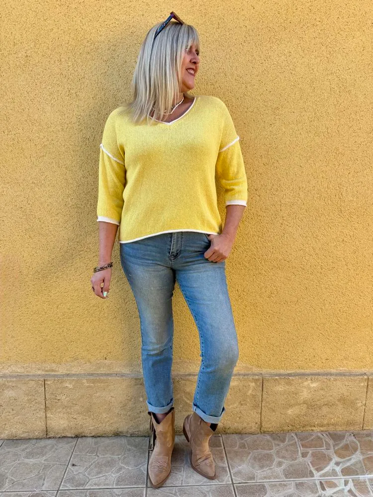 Pull Elio jaune