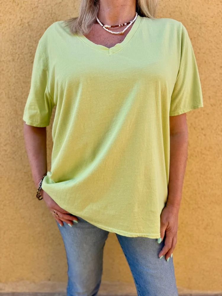 Teeshirt méga loose Rolando anis