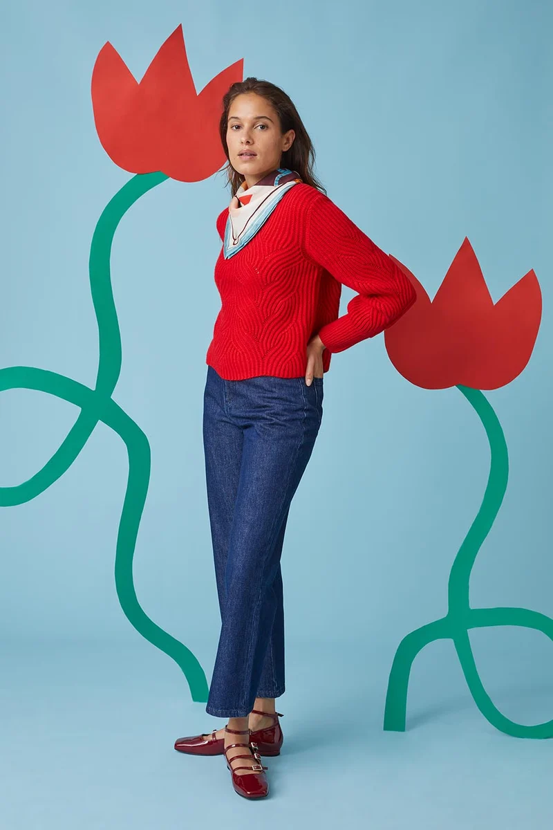 Pull Rouge Vermillon