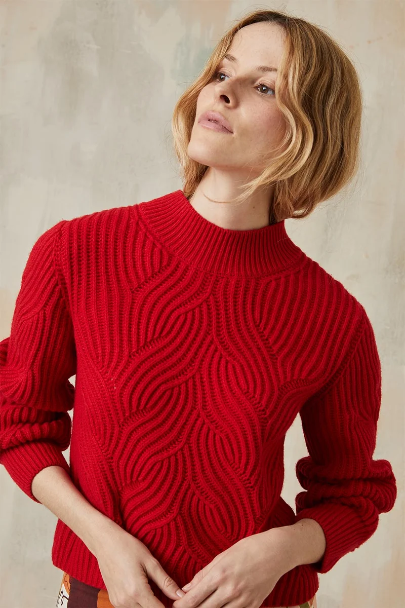 Pull Rouge Vermillon