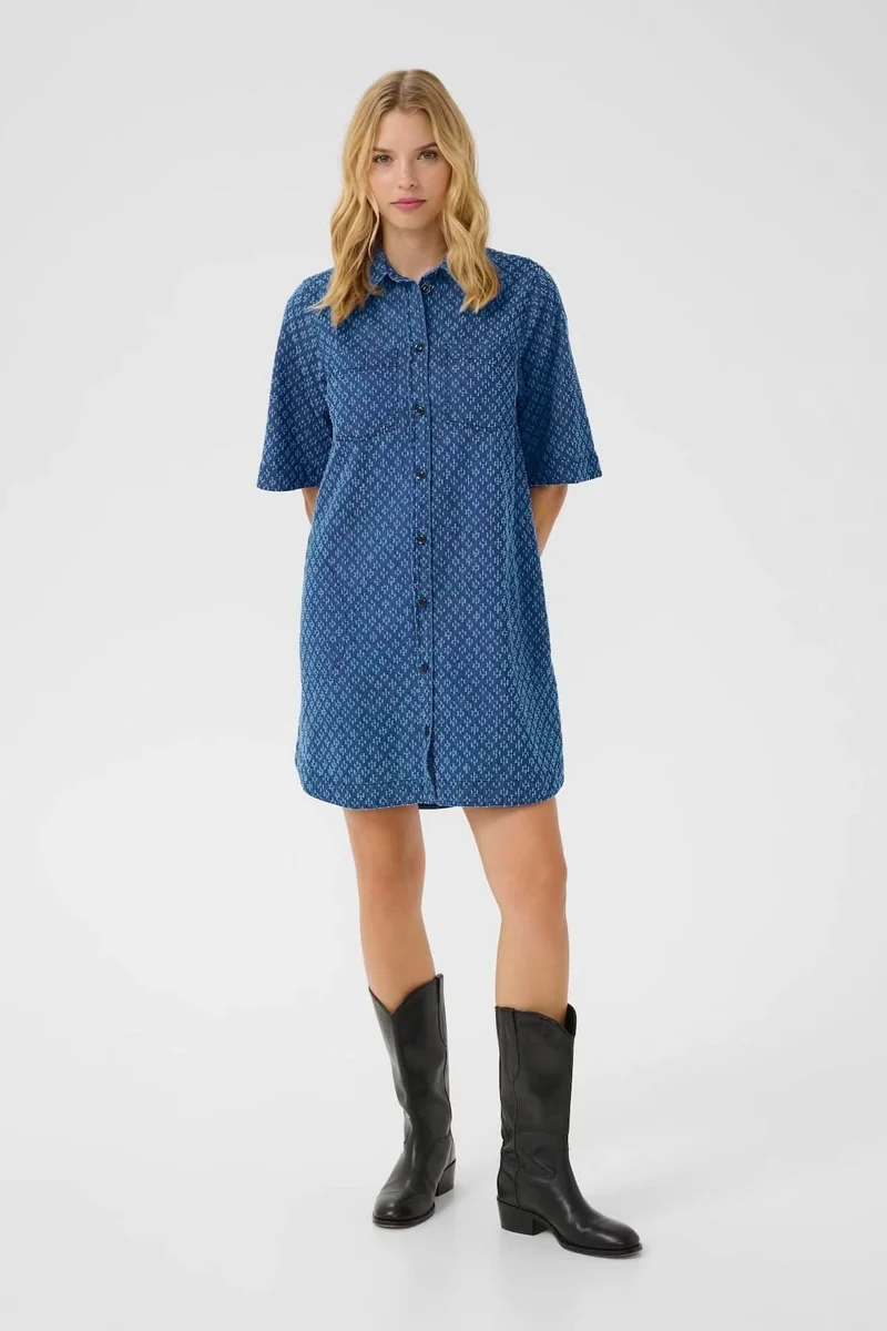 Robe-chemise en denim