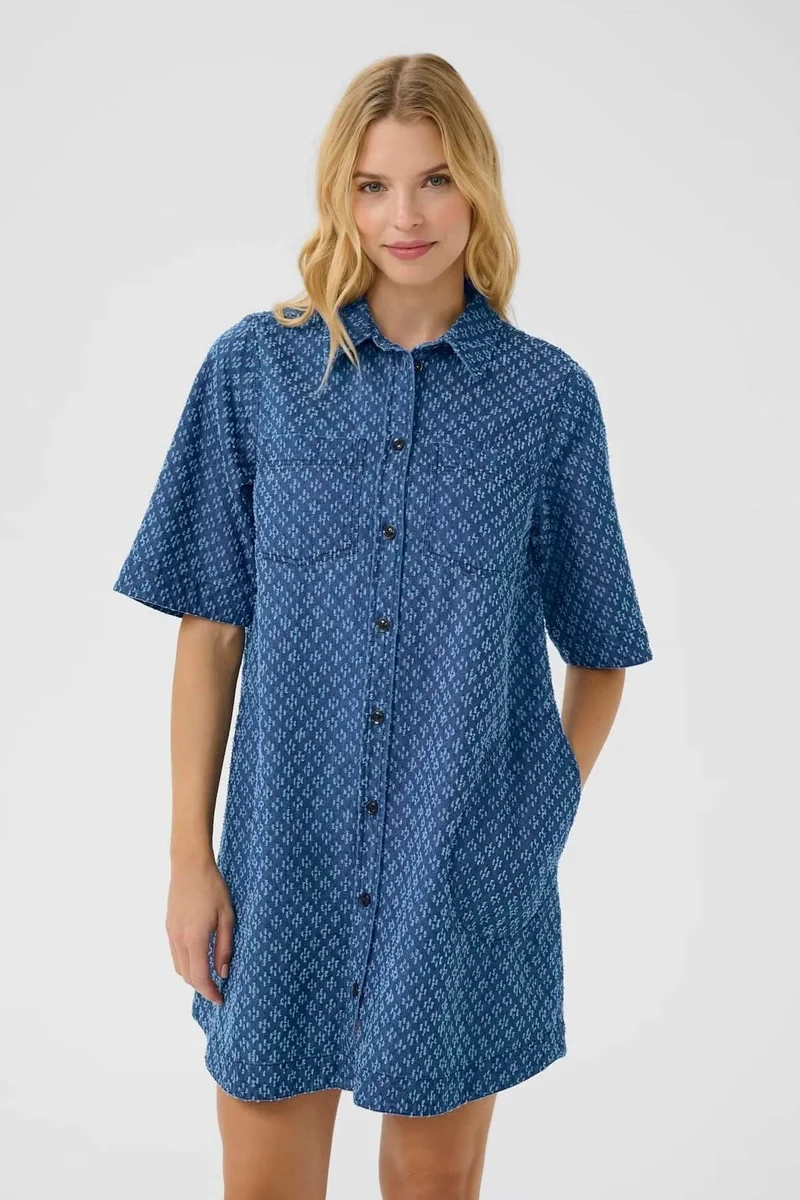 Robe-chemise en denim