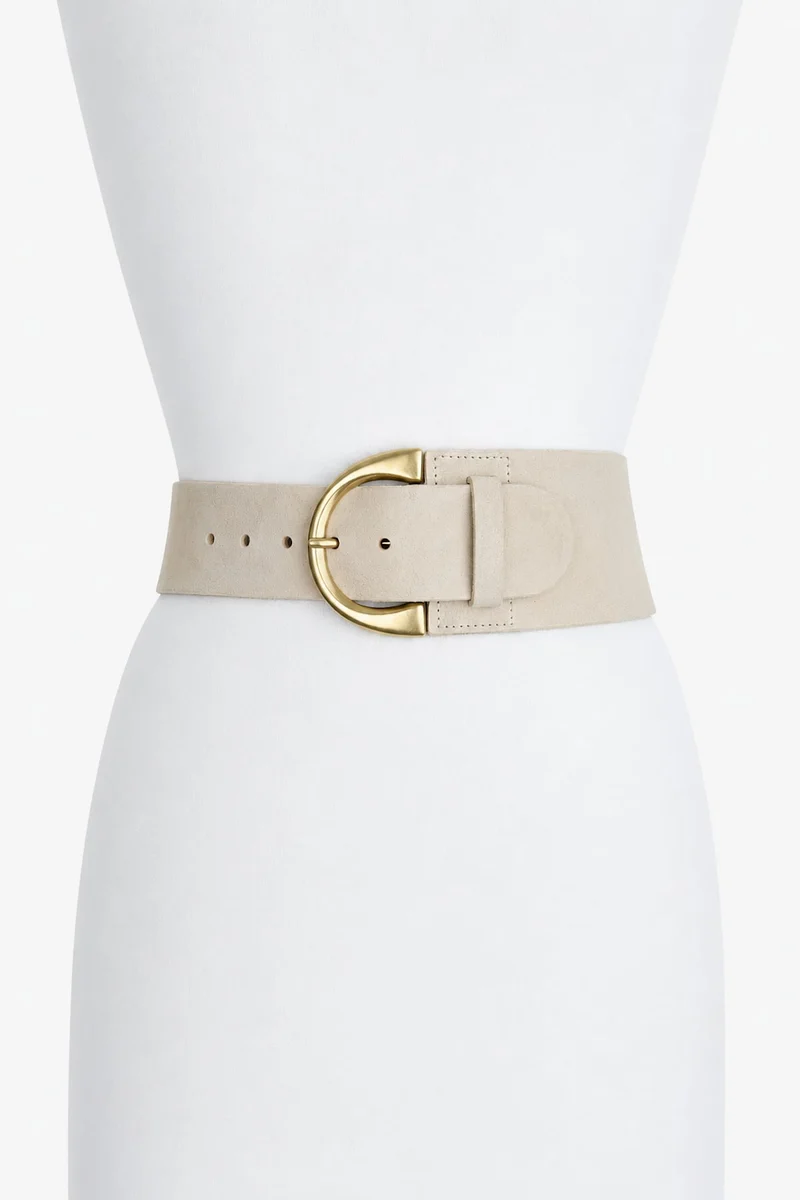 Ceinture Kalie large à boucle arrondie