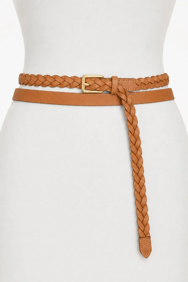 Ceinture Joss tressée fine