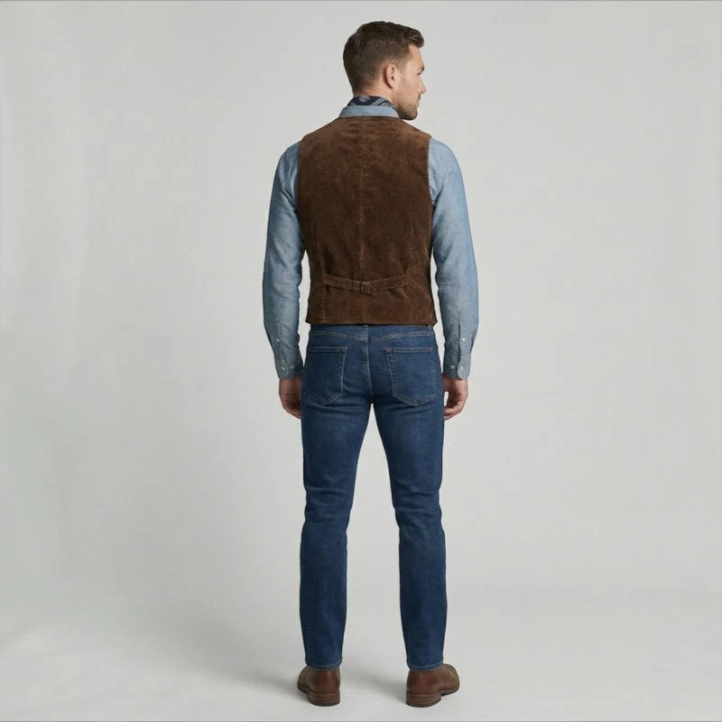 Gilet homme multipoches sans manches à boutons