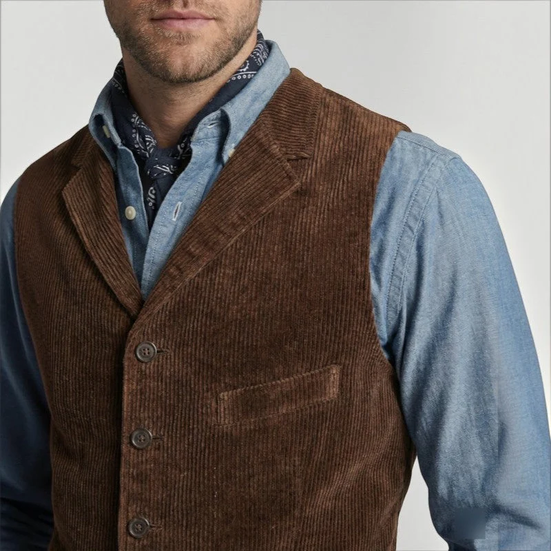 Gilet homme multipoches sans manches à boutons