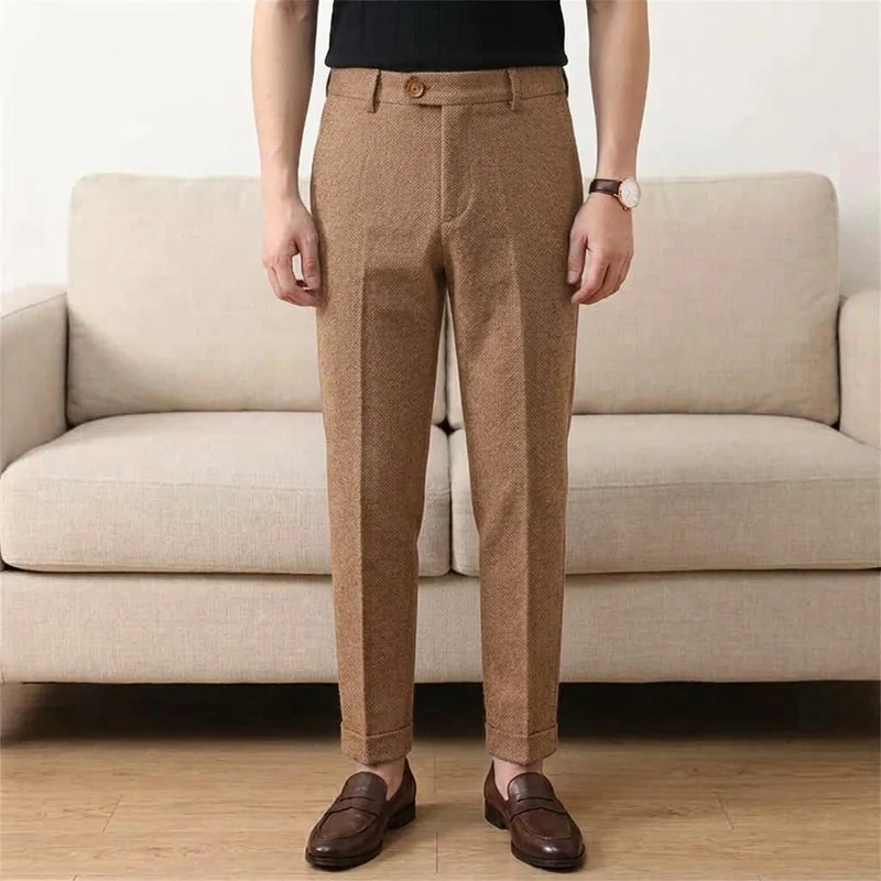 Pantalon homme à chevrons