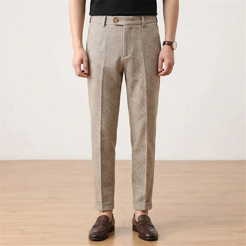 Pantalon homme à chevrons
