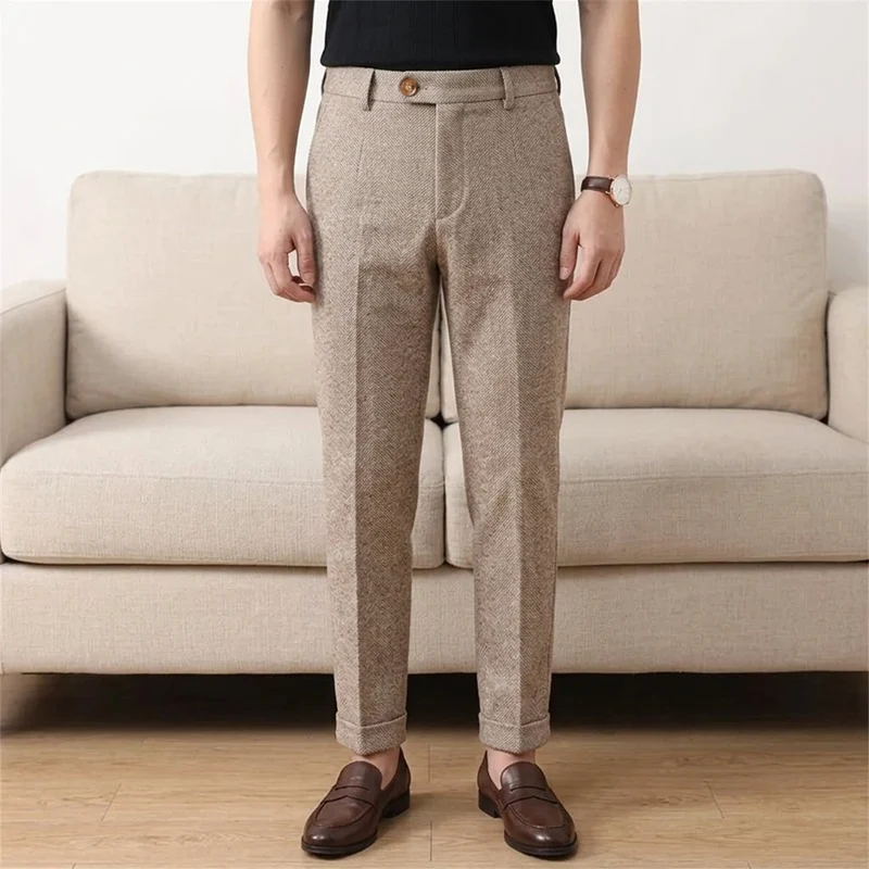 Pantalon homme à chevrons