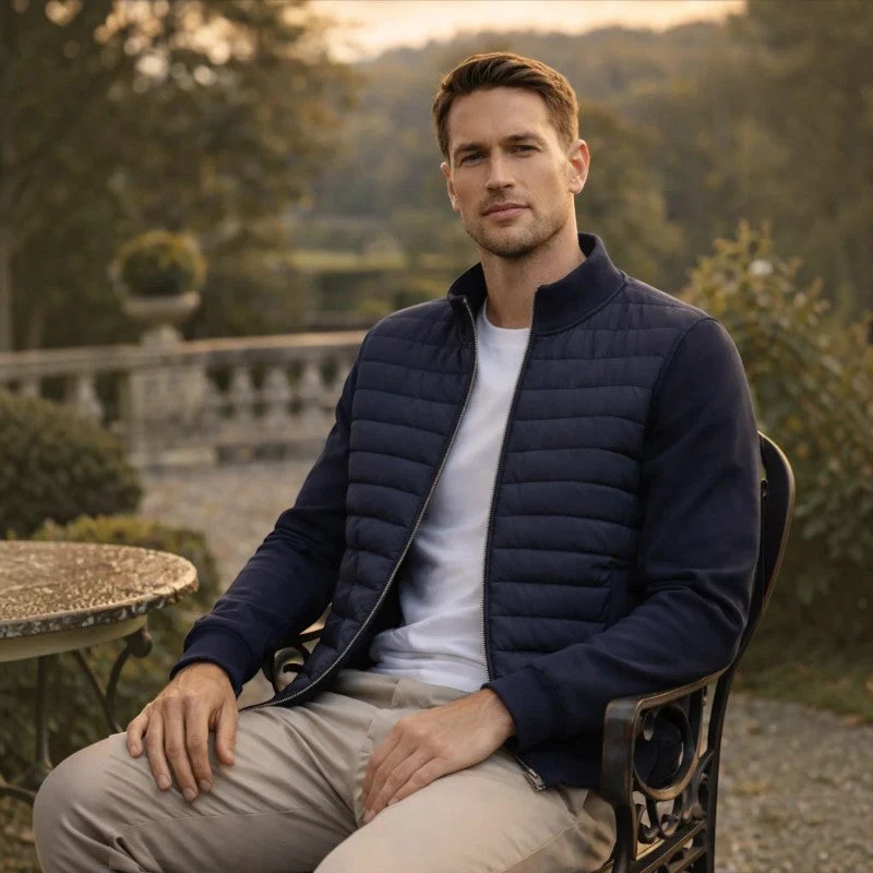Veste matelassée homme à manches longues