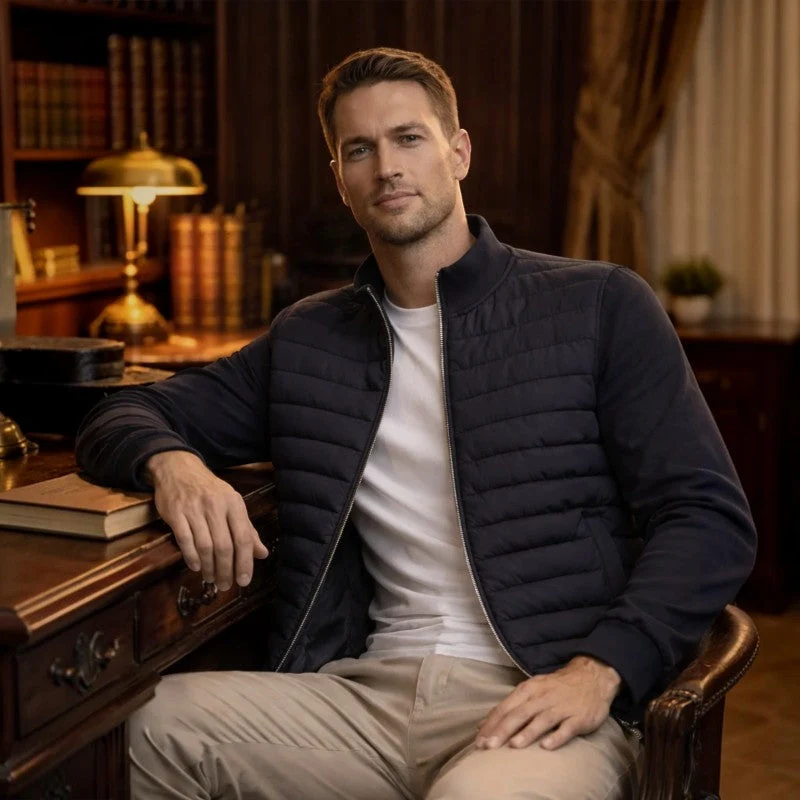 Veste matelassée homme à manches longues