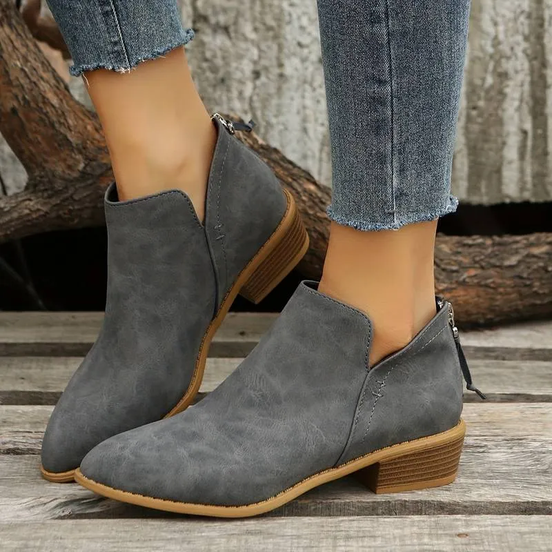 Bottines femme à bout pointu