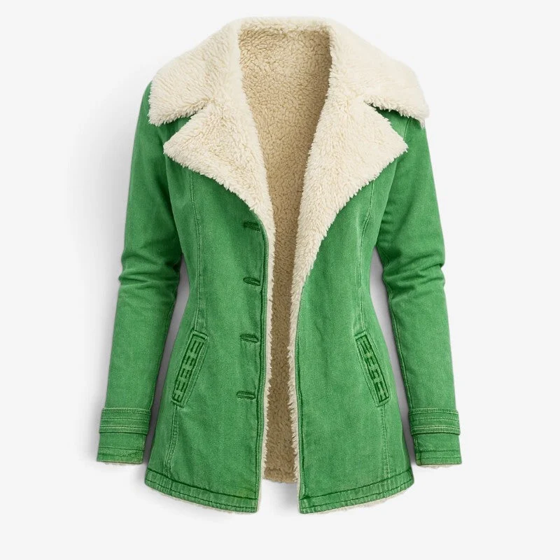 Veste femme à manches longues avec col à revers