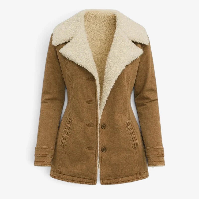 Veste femme à manches longues avec col à revers