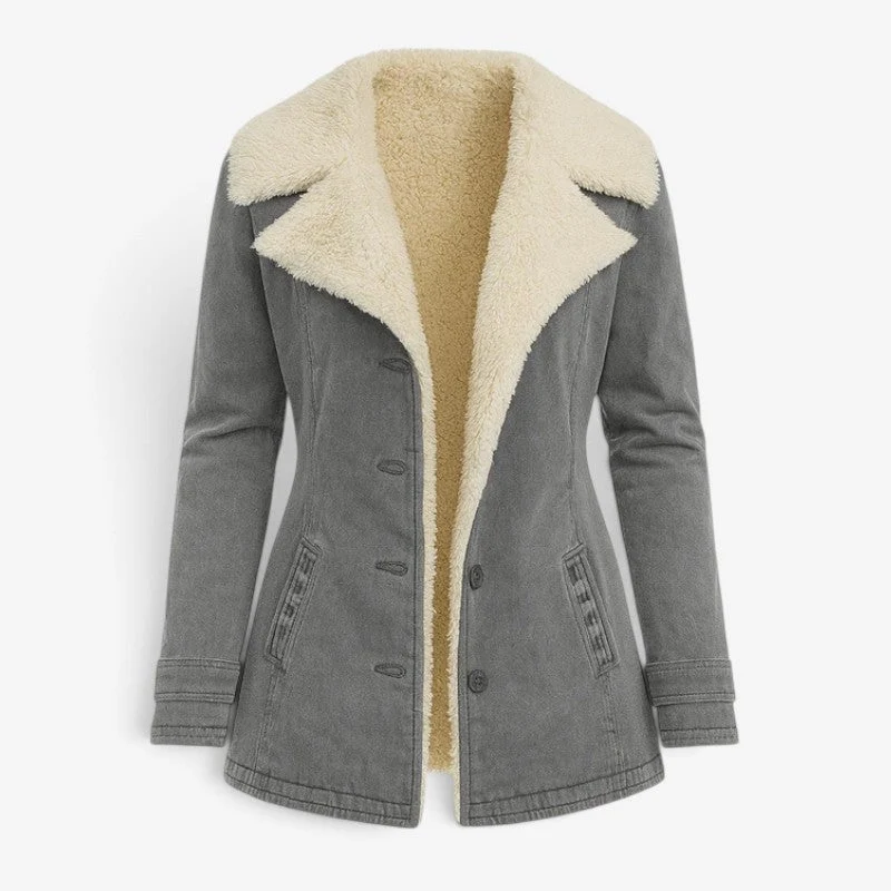 Veste femme à manches longues avec col à revers