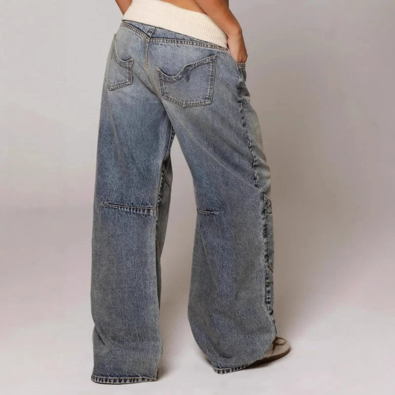 Jean large femme à jambes larges