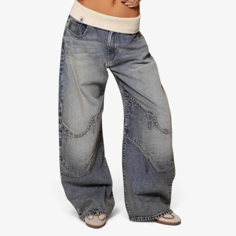 Jean large femme à jambes larges