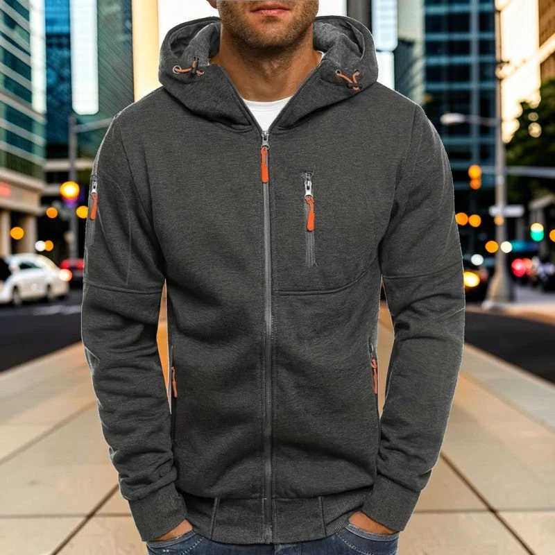 Sweat à capuche homme à manches longues