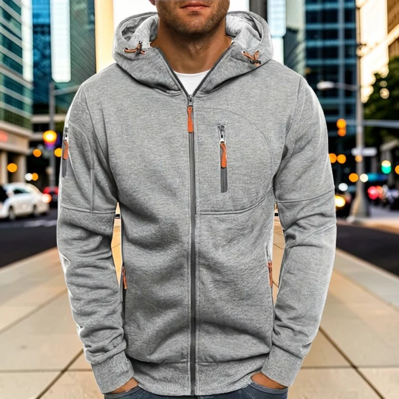 Sweat à capuche homme à manches longues