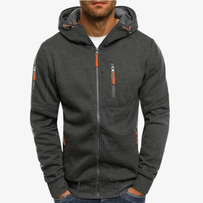 Sweat à capuche homme à manches longues