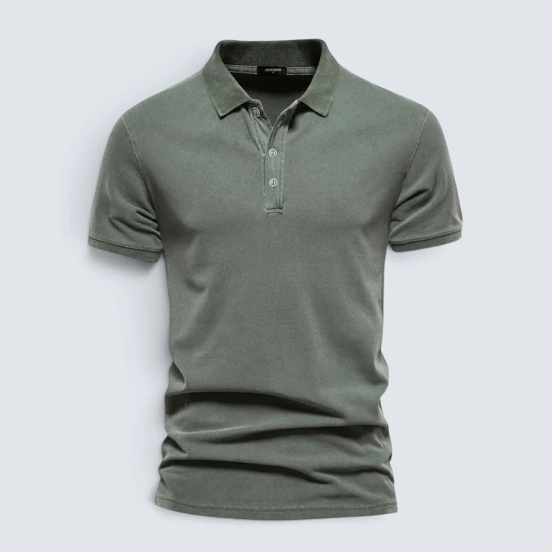 Polo homme à manches courtes et coupe ajustée