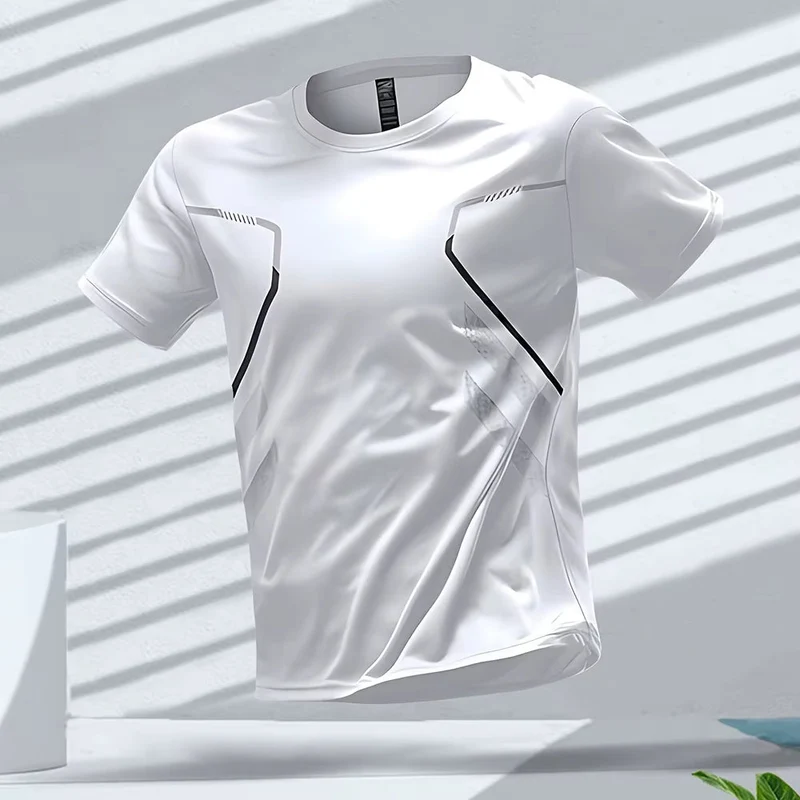 T-shirt homme à manches courtes et col rond
