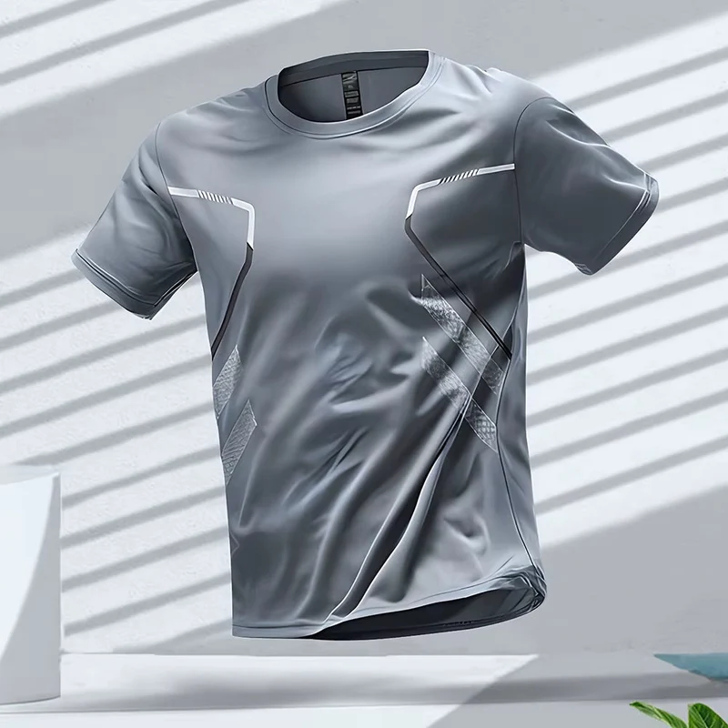 T-shirt homme à manches courtes et col rond