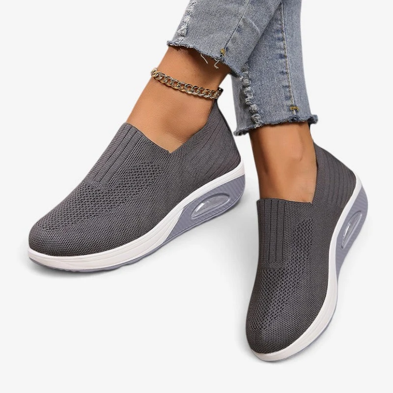 Chaussures compensées femme à enfiler