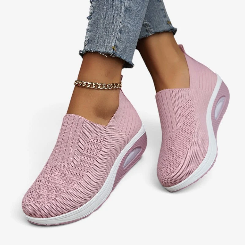 Chaussures compensées femme à enfiler