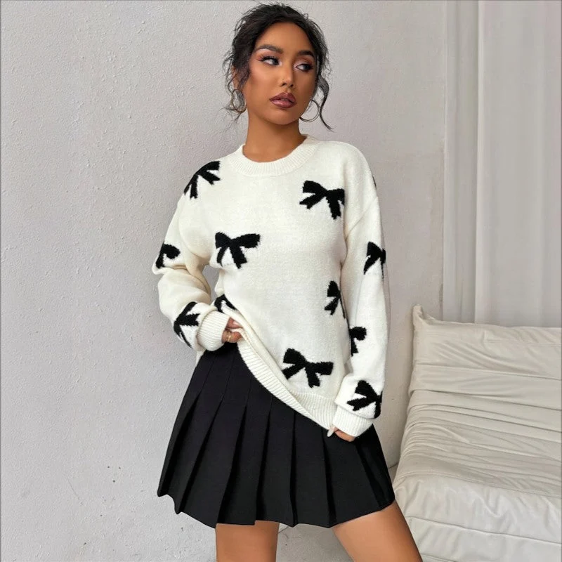 Pull femme à détail brodé