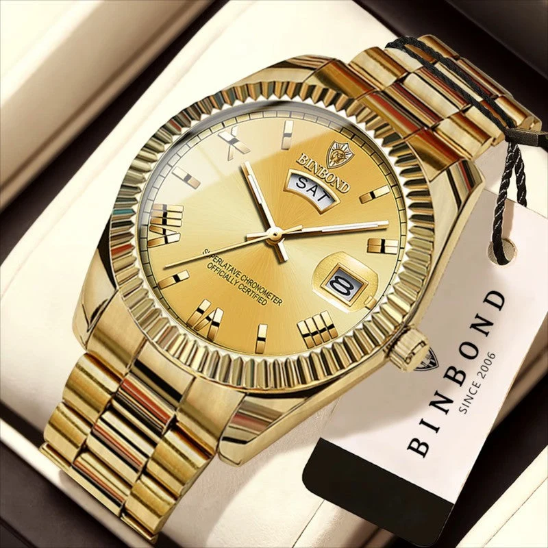 Montre homme à quartz jour-date