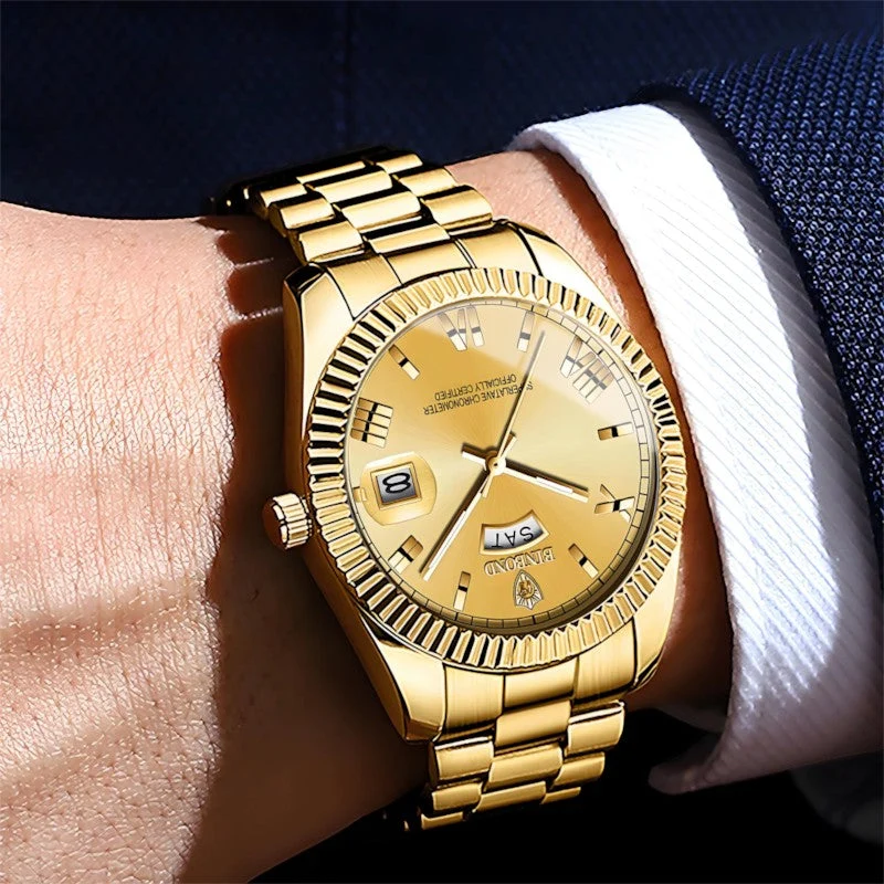 Montre homme à quartz jour-date