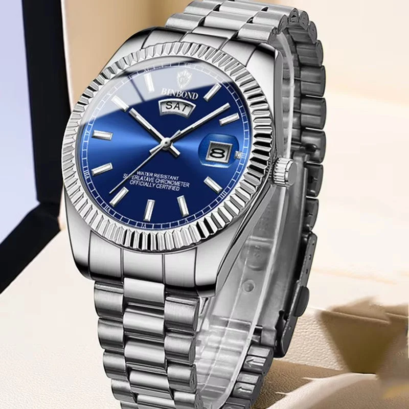 Montre homme à quartz jour-date