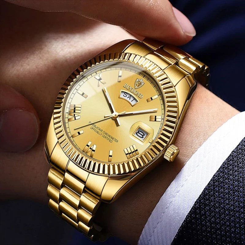 Montre homme à quartz jour-date