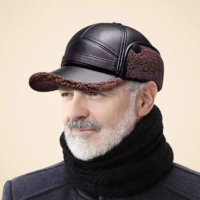 Casquette homme avec protège-oreilles rabattables