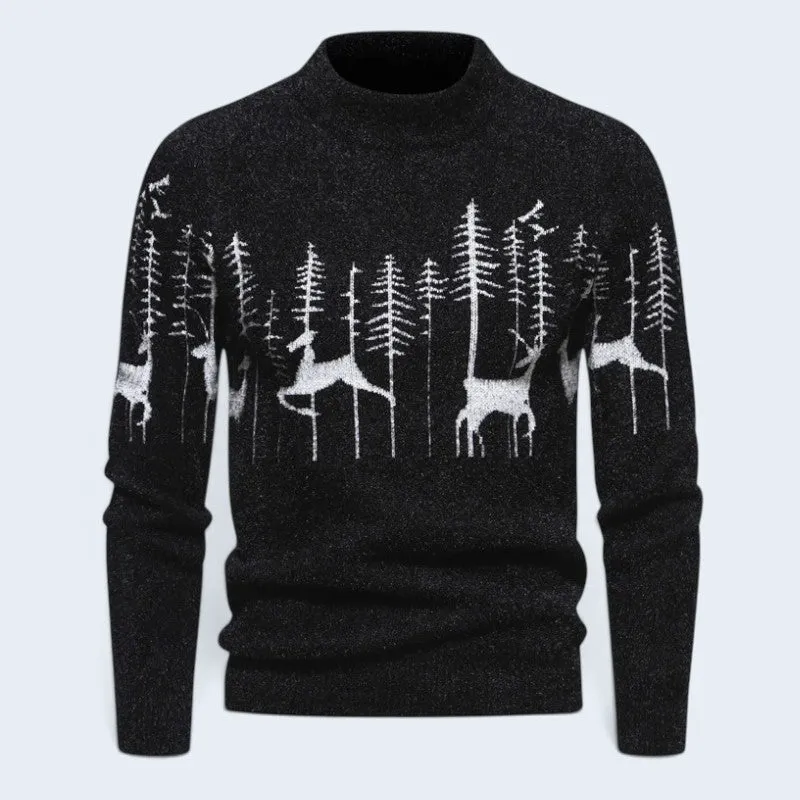 Pull homme à imprimé festif