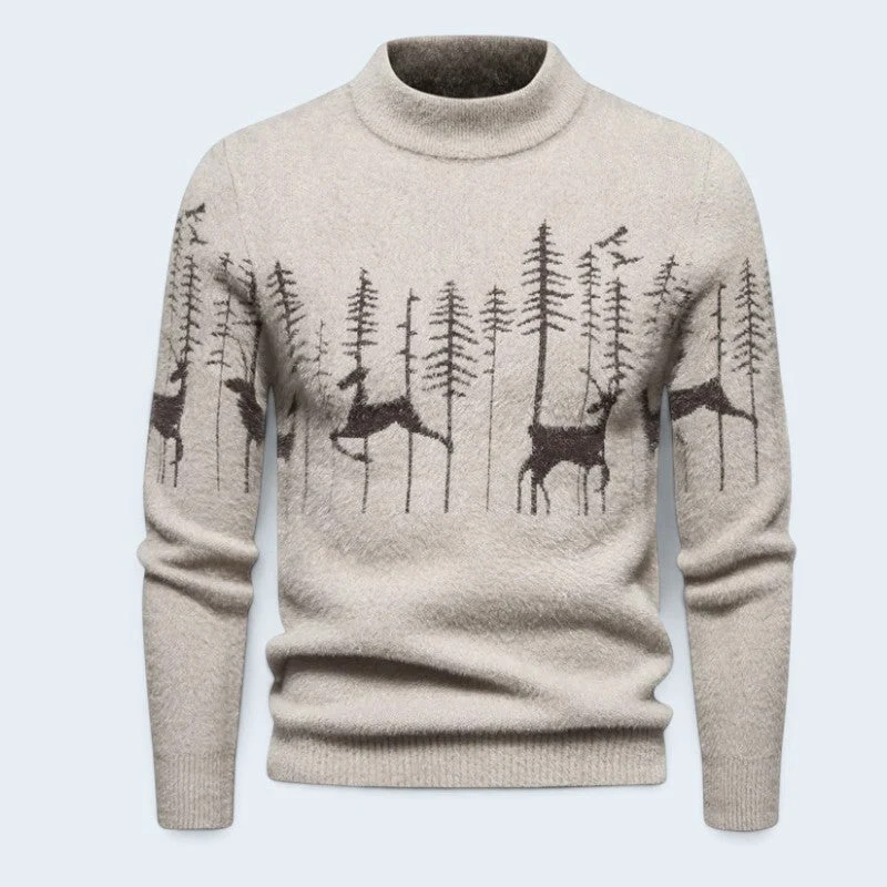 Pull homme à imprimé festif