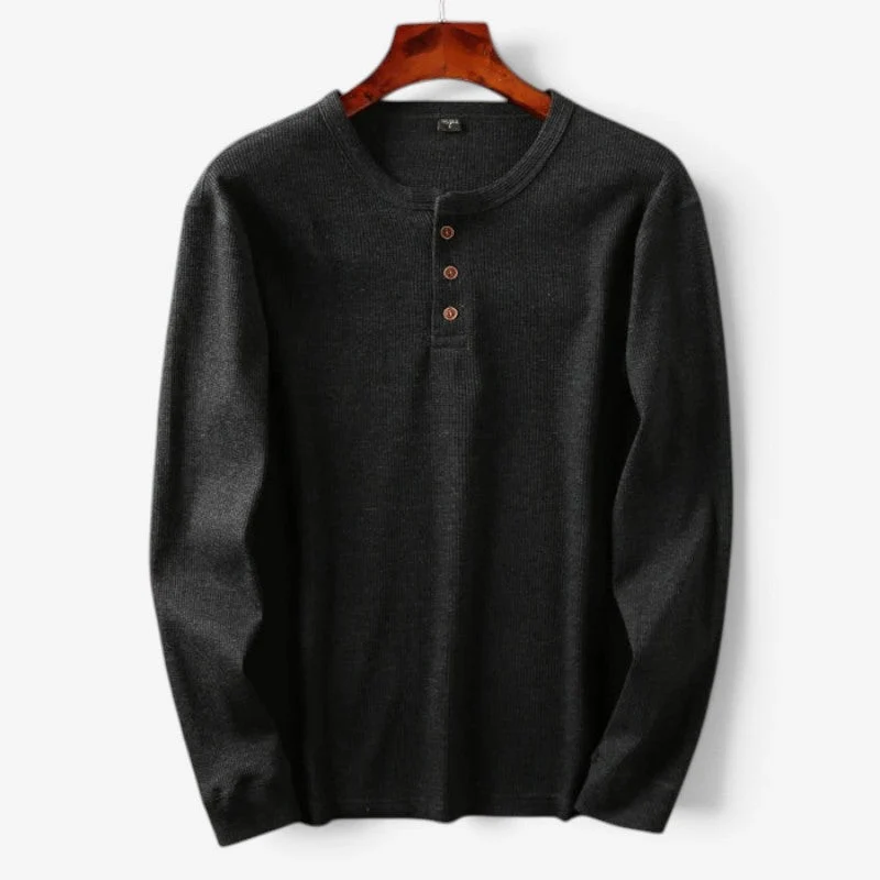 Chemise homme à col Henley