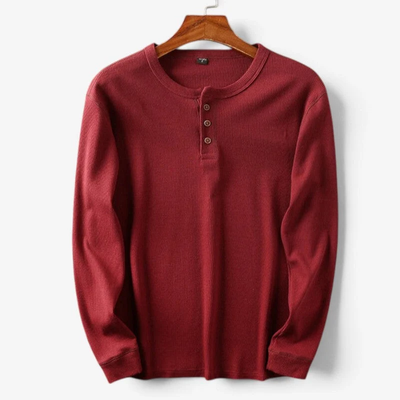 Chemise homme à col Henley