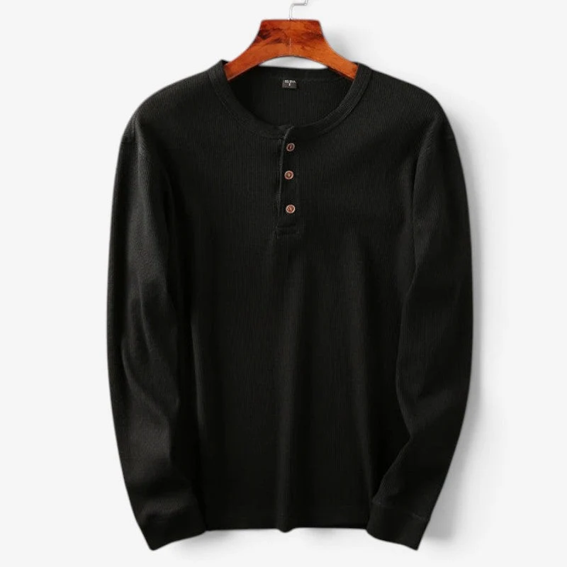 Chemise homme à col Henley