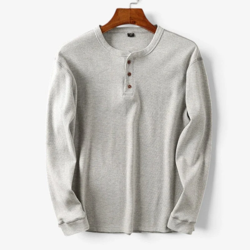 Chemise homme à col Henley